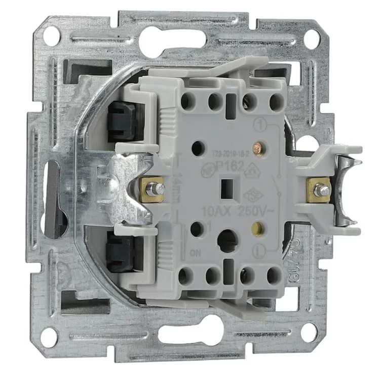 продаємо вимикач 1-клавішний без рамки сталь Asfora, EPH0100162 в Україні - фото 4