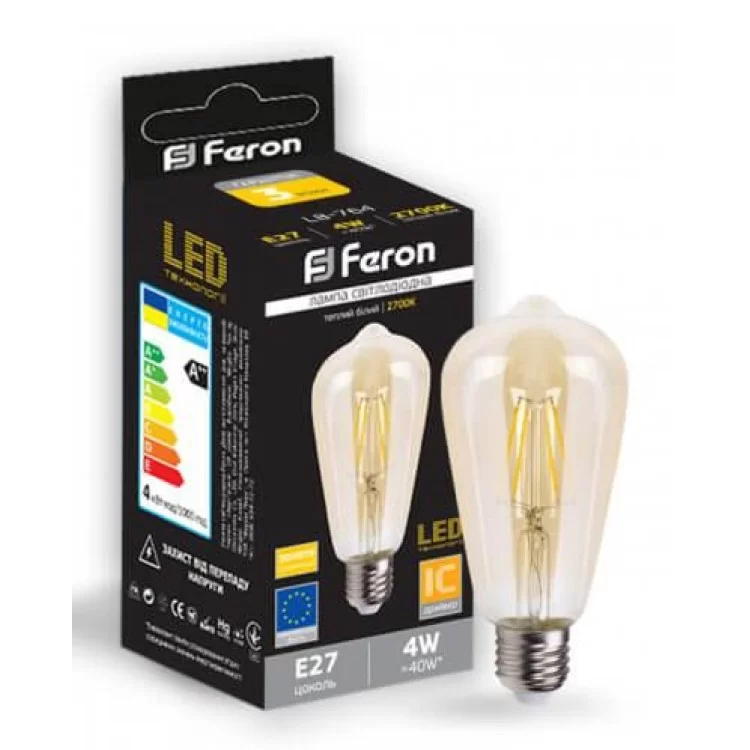 Лампа LED LB-764 Feron 4Вт E27 2700K ціна 99грн - фотографія 2