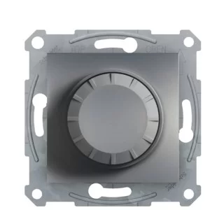 Светорегулятор поворотный без рамки сталь Asfora, EPH6400162