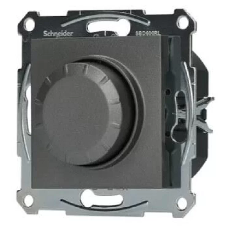 Светорегулятор поворотный без рамки сталь Asfora, EPH6400162 цена 1 330грн - фотография 2