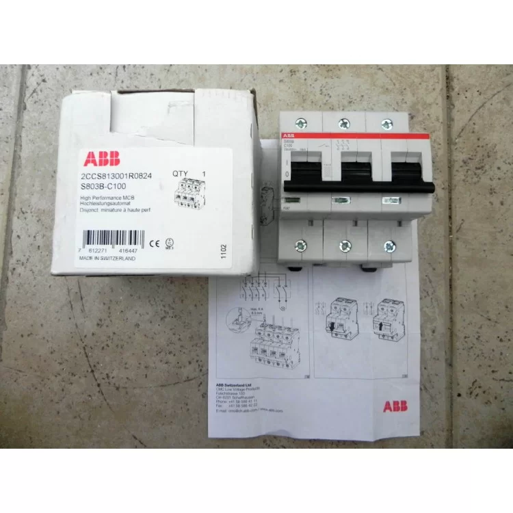 продаємо Силовий автомат ABB S803B-C100 тип C 100А в Україні - фото 4