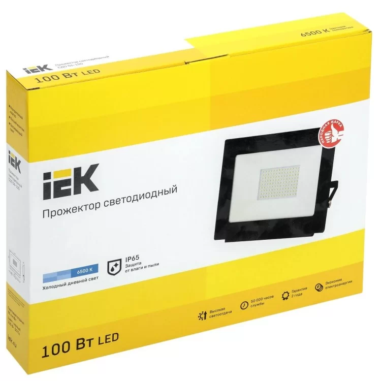 Світлодіодний прожектор IEK СДО 06-10 IP65 6500K ціна 153грн - фотографія 2