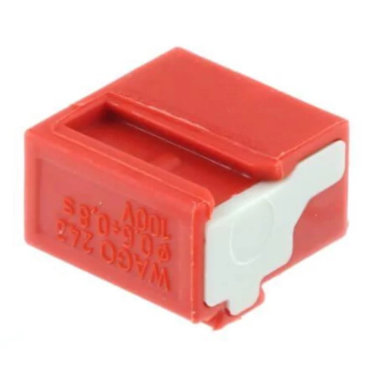Микро-клемма для распределительных коробок, на 4 проводника, 243-804 красная, WAGO цена 10грн - фотография 2