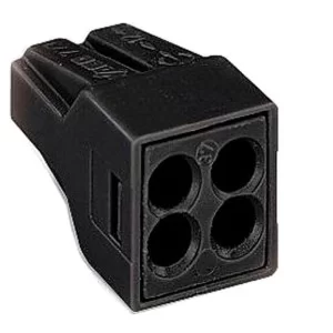 Клемма для распределительных коробок WAGO 773-514 на 4 проводника  черная