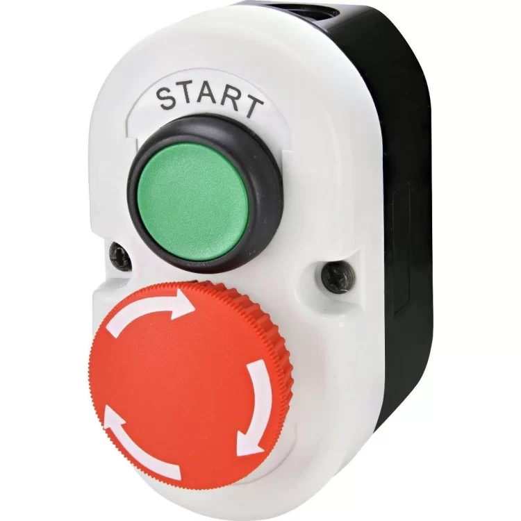 Двомодульний кнопковий пост ETI 004771443 ESE2-V5 «START/STOP» тип C відключенням поворотом
