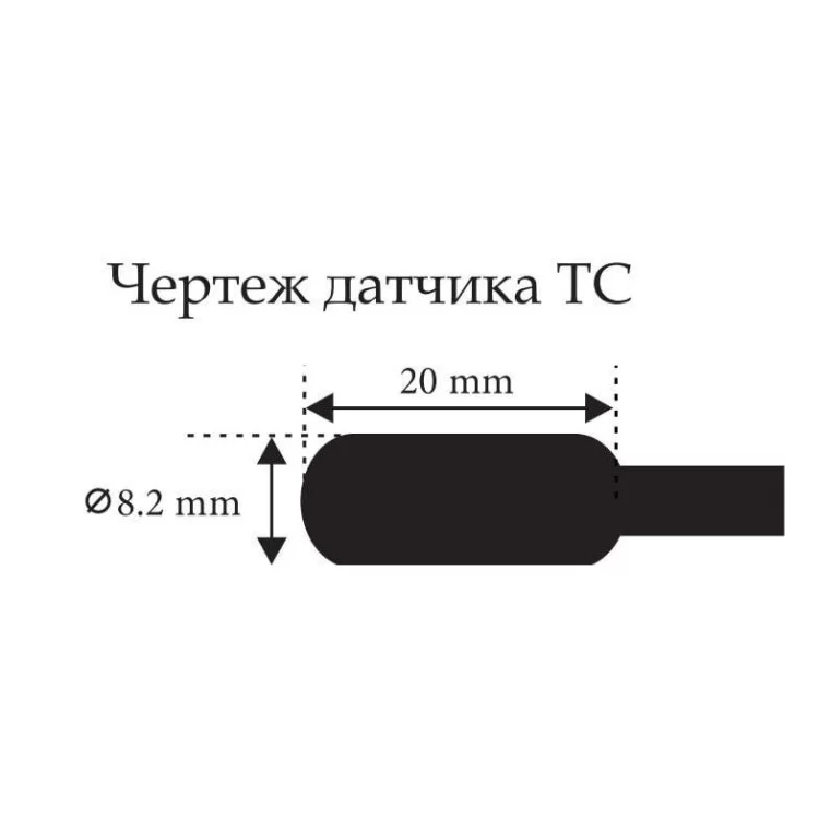 Термодатчик з подвійною ізоляцією ETI 002471808 ТС-12 (0...+70) 12м ціна 929грн - фотографія 2