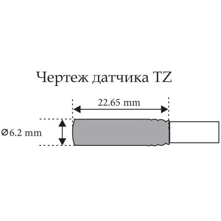 Термодатчик з подвійною ізоляцією ETI 002471811 TZ-6 (-40...+125) 6м ціна 1 118грн - фотографія 2