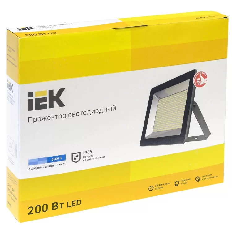 в продажу Світлодіодний прожектор IEK СДО 06-200 IP65 6500K - фото 3
