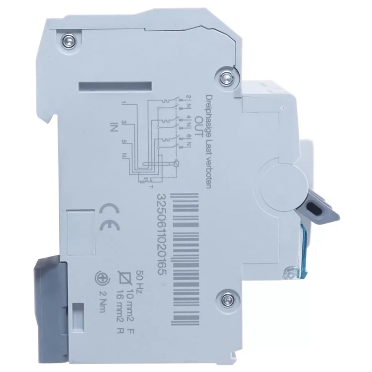 Дифференциальный автоматический выключатель Hager ADZ360D, C10А, 30мА цена 4 005грн - фотография 2