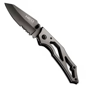 Складной нож Neo Tools 63-025  с фиксатором титановый