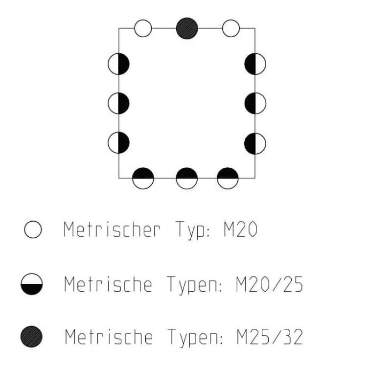 Коробка розподільча Spelsberg PC 1313-10-m (9хM20/25 2хM20 1хM25/32) IP66 характеристики - фотографія 7