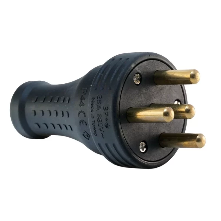 Трехфазная вилка на кабель EMAS EKS325F 3х25 А+N 16А цена 89грн - фотография 2