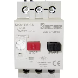 Автомат захисту двигуна EMAS MKS1TM-1.6 Термомагнітний (1-1.6А)