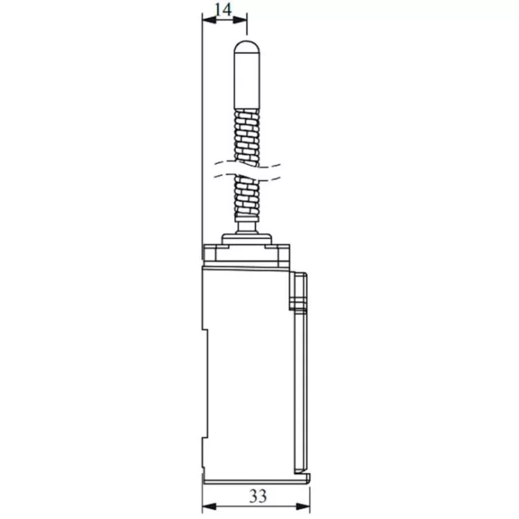 Кінцевий вимикач EMAS L51K13SOP102 з металевою консоллю і пружиною з пластиковим наконечником (1НО+1НЗ) характеристики - фотографія 7