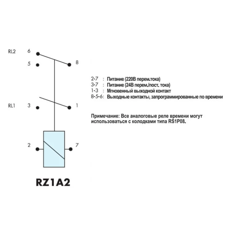 Реле времени EMAS RZ1A2C12M-2 инструкция - картинка 6