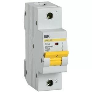 Автоматичний вимикач IEK ВА47-150 1Р 63А 15кА C