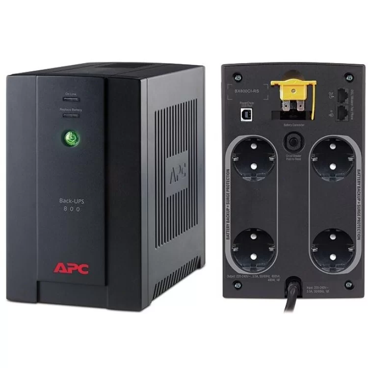 Источник бесперебойного питания APC BX800CI-RS Back-UPS цена 5 186грн - фотография 2