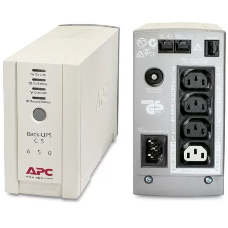 Джерело безперебійного живлення APC BK650EI Back-UPS ціна 9 148грн - фотографія 2