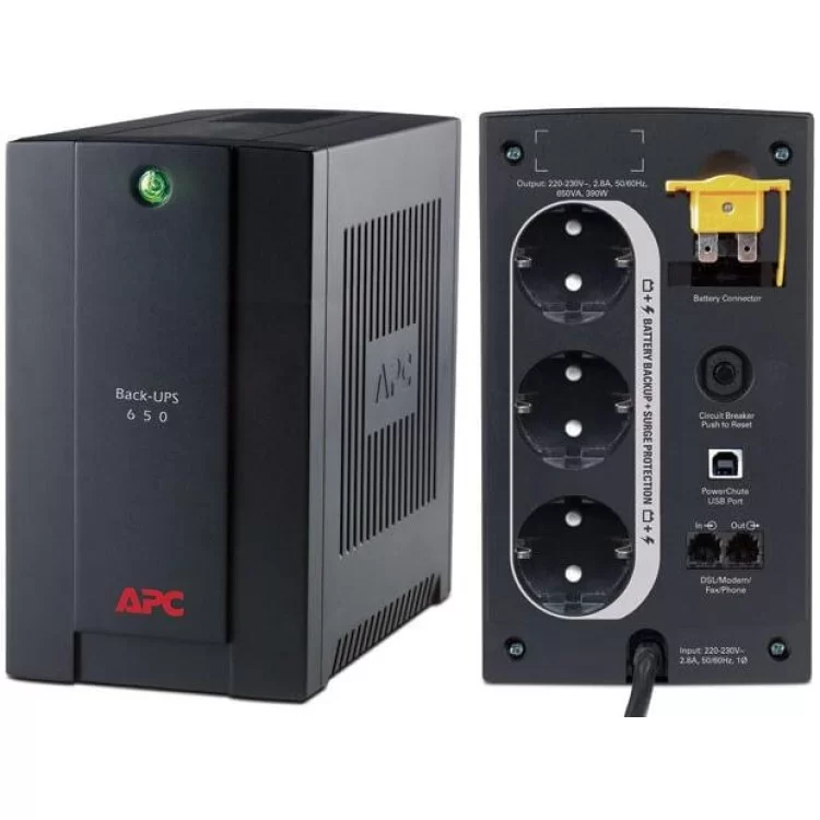 Джерело безперебійного живлення APC BX650CI-RS Back-UPS ціна 3 900грн - фотографія 2