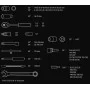 Набір змінних головок Neo Tools 08-672 1/2 1/4 Cr-V (82шт)