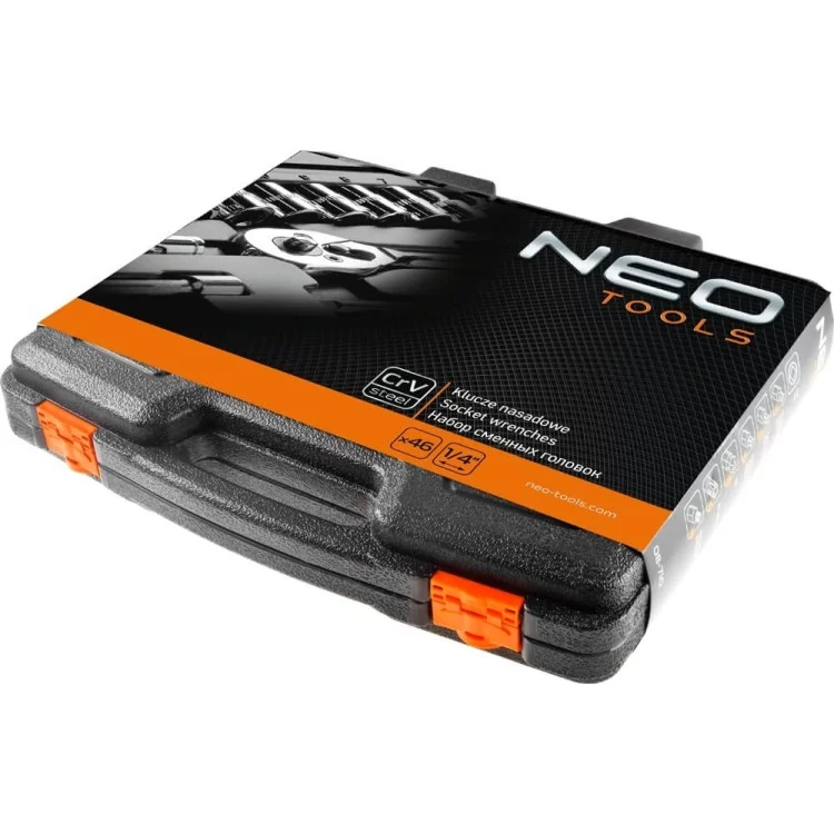 в продажу набір торцевих головок Neo Tools 08-660 1/4 Cr-V (46шт) - фото 3