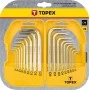 Набір шестигранних HEX і Torx ключей TOPEX 35D952 (18шт)
