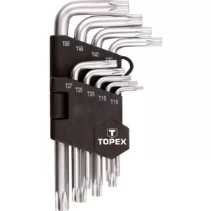 Набір шестигранних Torx ключів TOPEX 35D960 T10-T50 (9шт)