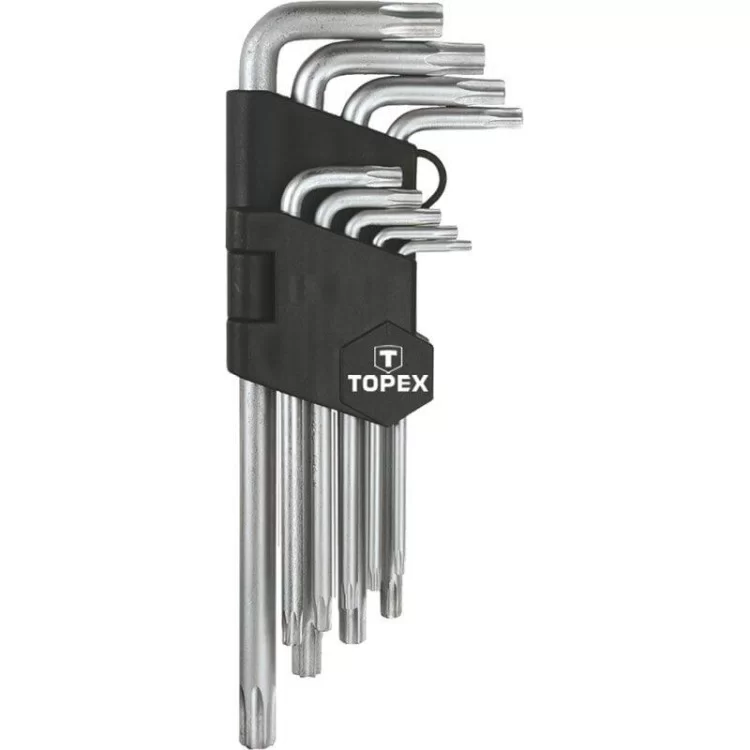 Набор шестигранных Torx ключей TOPEX 35D961 T10-T50 (9шт)