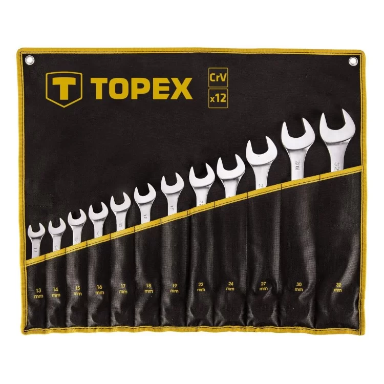 Набір комбінованих ключів TOPEX 35D758 13-32мм (12шт)