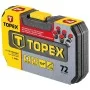 Набор инструмента TOPEX 38D693 1/4 (72шт)