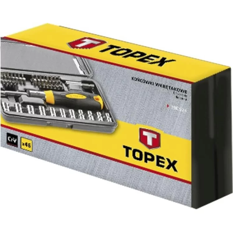 Набор насадок TOPEX 39D524 с держателем Cr-V цена 560грн - фотография 2