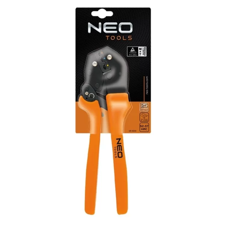 Кримпер Neo Tools 01-503 для обжима кабельных наконечников 22-10 AWG цена 1 719грн - фотография 2