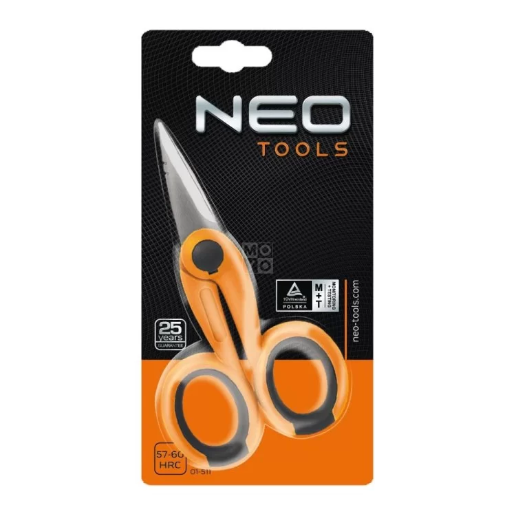 Ножиці Neo Tools 01-511 для кабеля та ізоляції 140мм ціна 590грн - фотографія 2