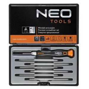 Прецизионная отвертка Neo Tools 04-227 набор 8шт CrMo