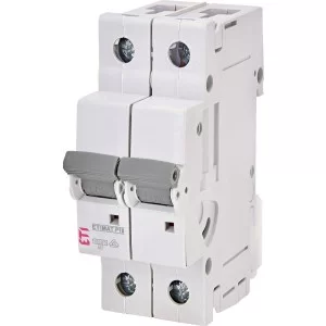 Автоматичний вимикач ETI 270221109 ETIMAT P10 2p з 2A (10kA)