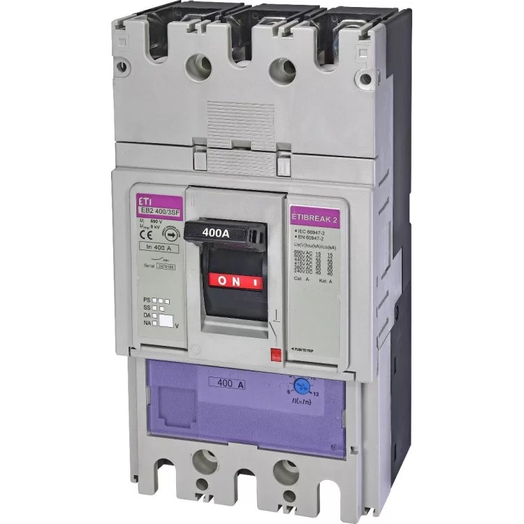 Автоматичний вимикач ETI 004671106 EB2 400/3SF 400А 3р (36кА)
