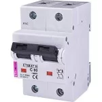 Автоматический выключатель ETI 002133731 ETIMAT 10 2р C 80А (20 kA)