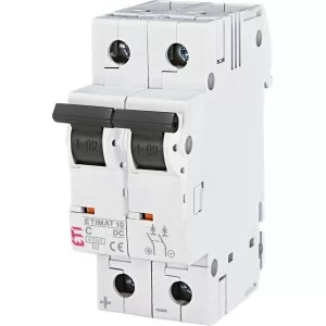 Автоматичний вимикач ETI 002138701 ETIMAT 10 DC 2p з 0.5A (6kA)