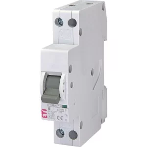 Одномодульный автоматический выключатель ETI 002191101 ETIMAT 6 1p+N B 6А (6 kA)