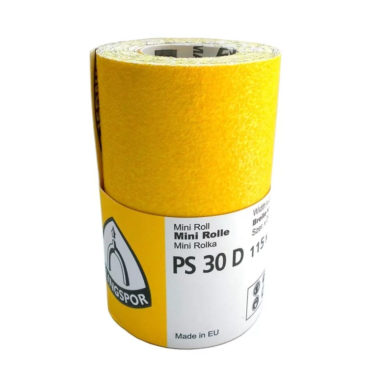 Шліфувальні рулони на паперовій основі KLINGSPOR 115ммх4.5м P60 PS30D mini ціна 94грн - фотографія 2