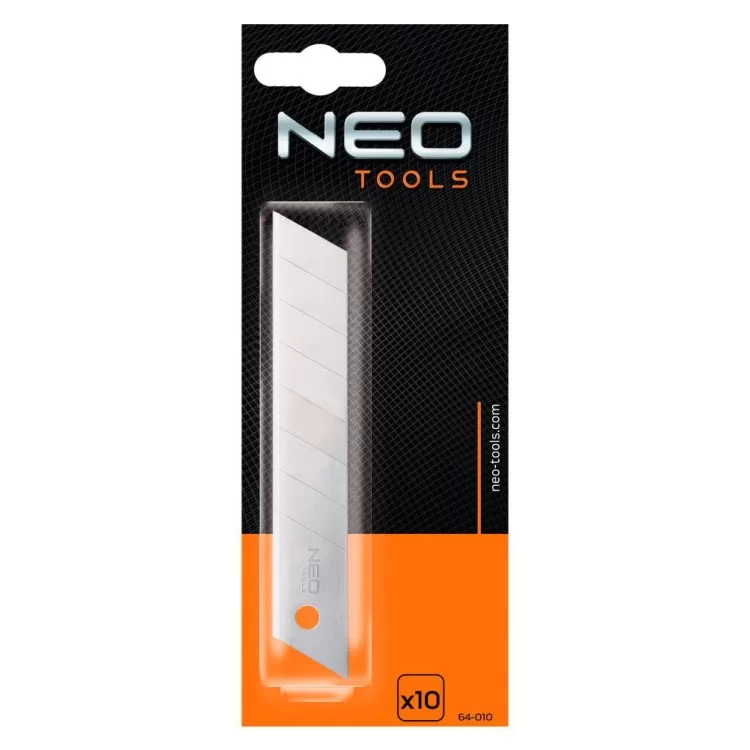Сегментные лезвия Neo Tools 64-010 18мм (10 шт) цена 142грн - фотография 2