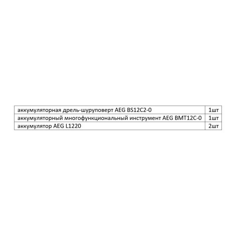 Набір інструментів AEG 4935464242 в комплекті з BS12C2 BMT12C LL1230 відгуки - зображення 5