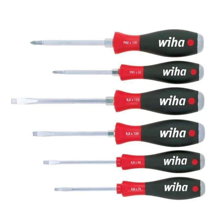 Набор ударных отверток Wiha W21250 SoftFinish (6шт)