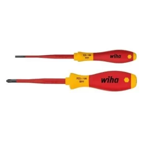 Набор диэлектрических отверток Wiha W36332 SoftFinish VDE и GS (2шт)