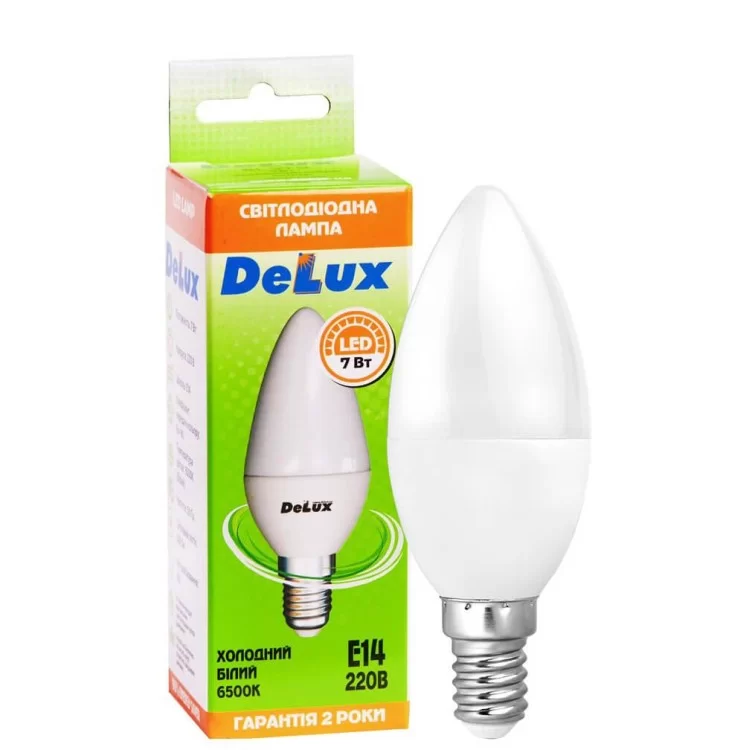 Світлодіодна лампа DELUX BL37B 7Вт 6500K 620Лм E14 ціна 40грн - фотографія 2