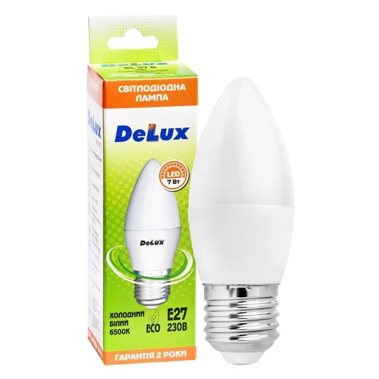 Светодиодная лампа DELUX BL37B 7Вт 6500K 220В E27 цена 43грн - фотография 2