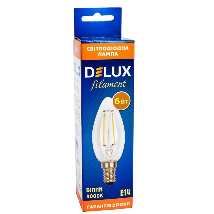 продаем Лампа филаментная DELUX BL37B 6Вт 4000K 220В E14 в Украине - фото 4
