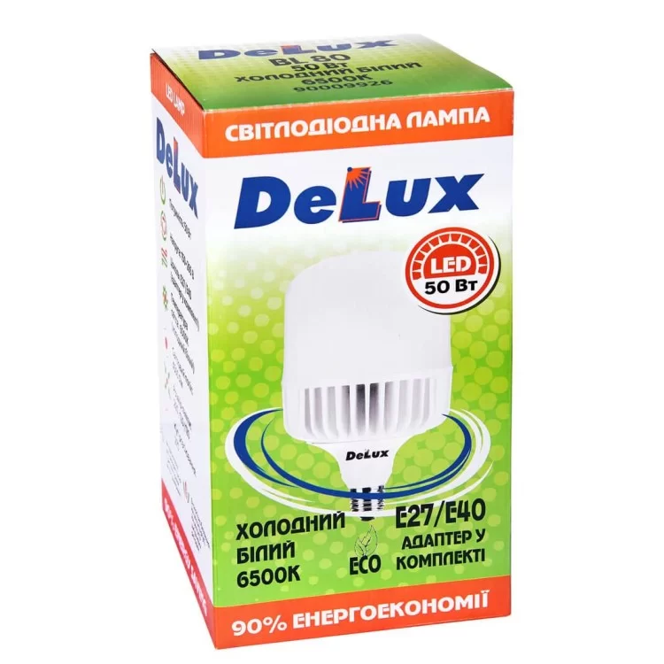 в продажу Світлодіодна лампа DELUX BL 80 50Вт E27/Е40 6500K R (адаптер в комплекті) - фото 3