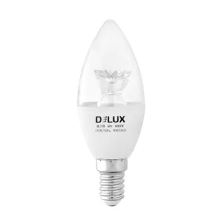 Светодиодная лампа DELUX BL37B 6Вт 3000K 220В E14 crystal