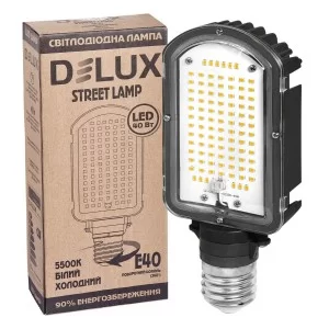 Лампа светодиодная Delux STREETLAMP 40Вт 5500К E40